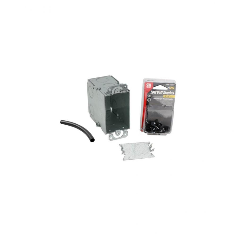Electrical Rough-in Kit Single Gang Box without