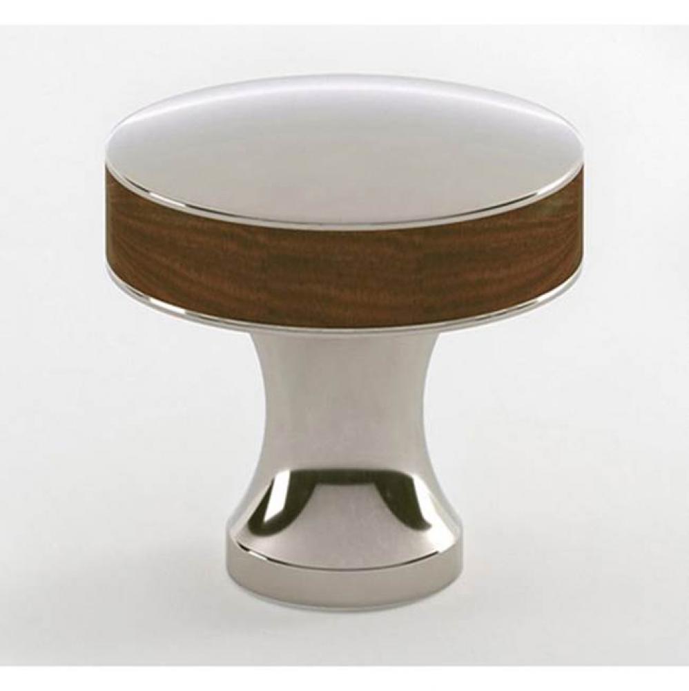 Manor 1-1/4'' Walnut Knob - Engraved - Barcelona