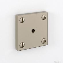 Water Street Brass 4415SMPA - Manor 1-3/4'' X 1-3/4'' Square Backplate Surface Mount -Polished Antique