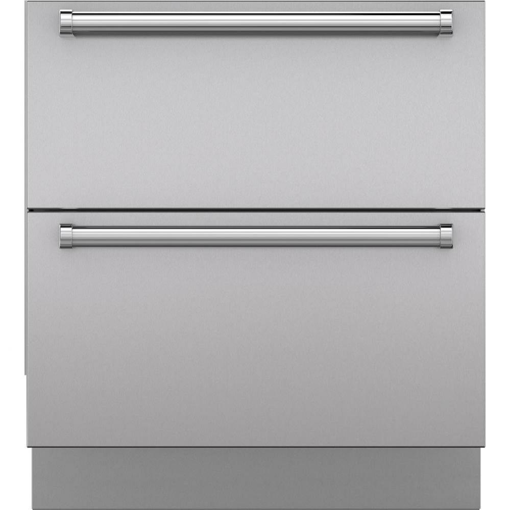 Stainless Drawer Panel Set, 6'' Toe Kick, Pro Handle