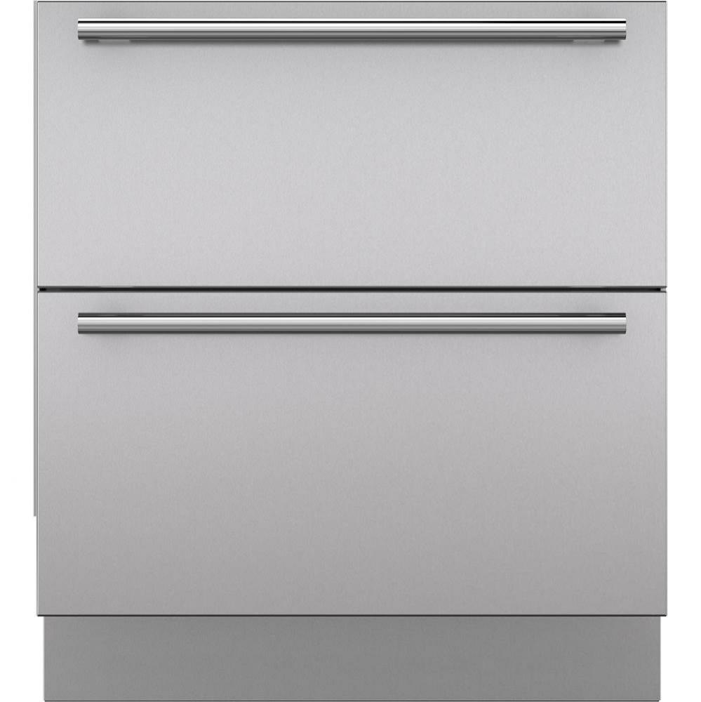 Stainless Drawer Panel Set, 6'' Toe Kick, Tube Handle