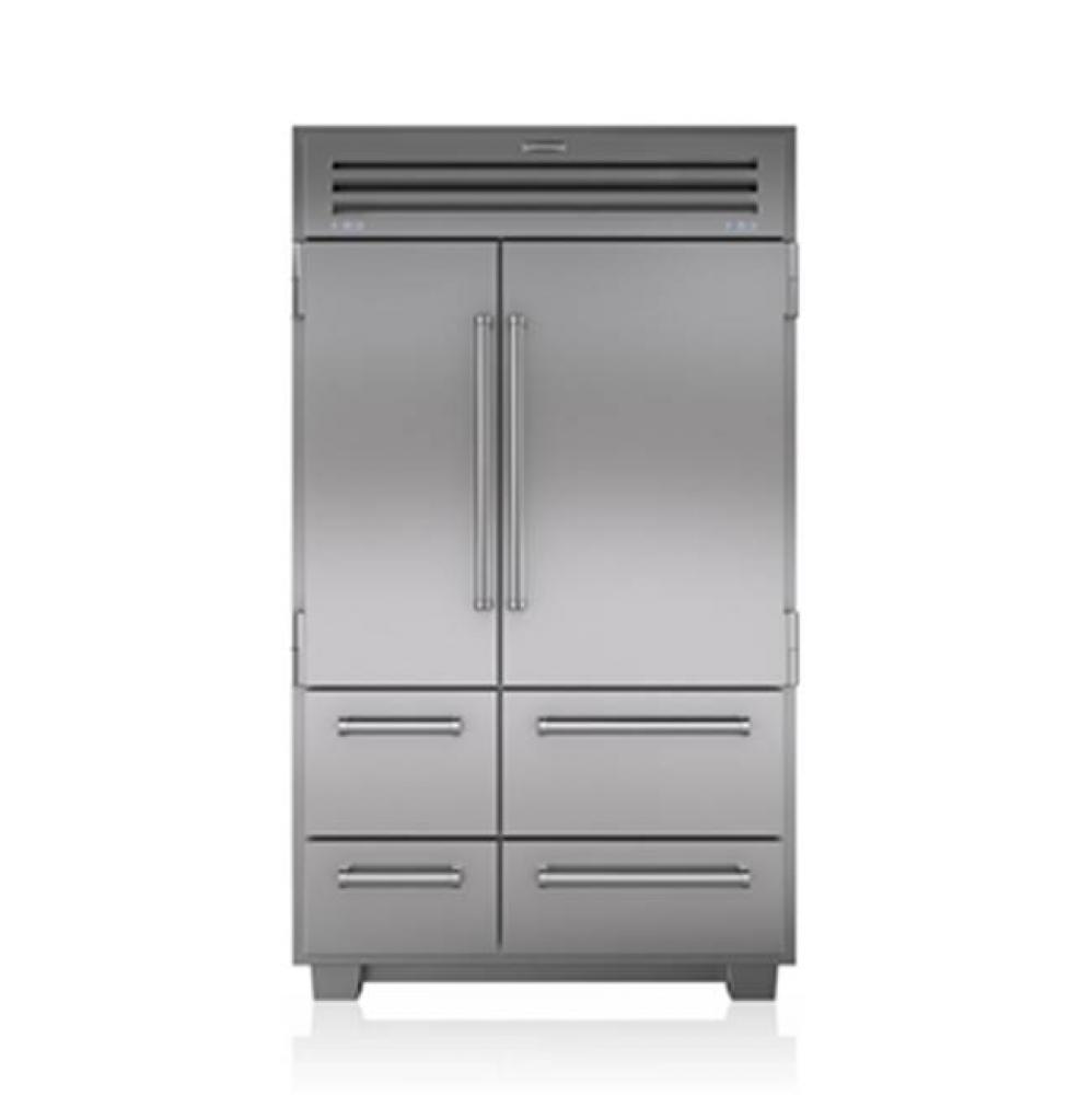 48'' PRO SIDE-BY-SIDE REFRIGERATION, SOLID