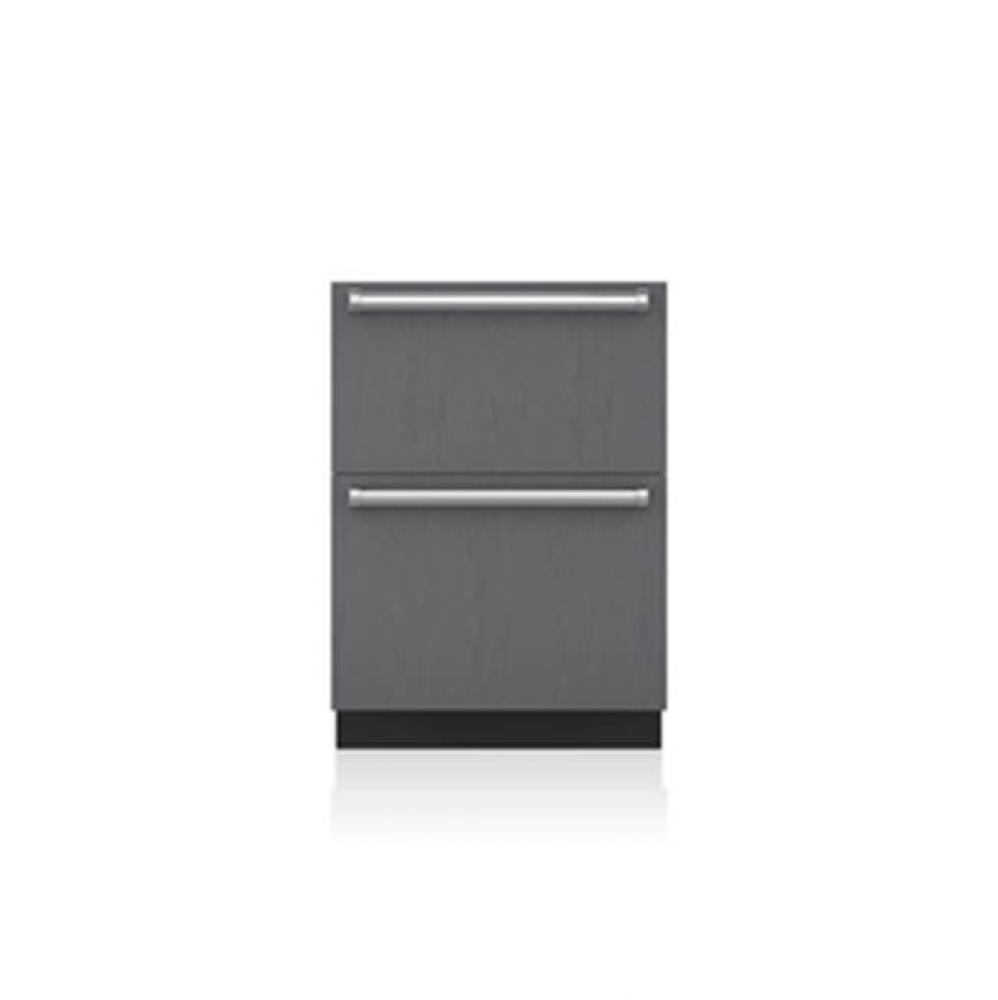 24'' Designer Refrigerator Drawers - Panel Ready