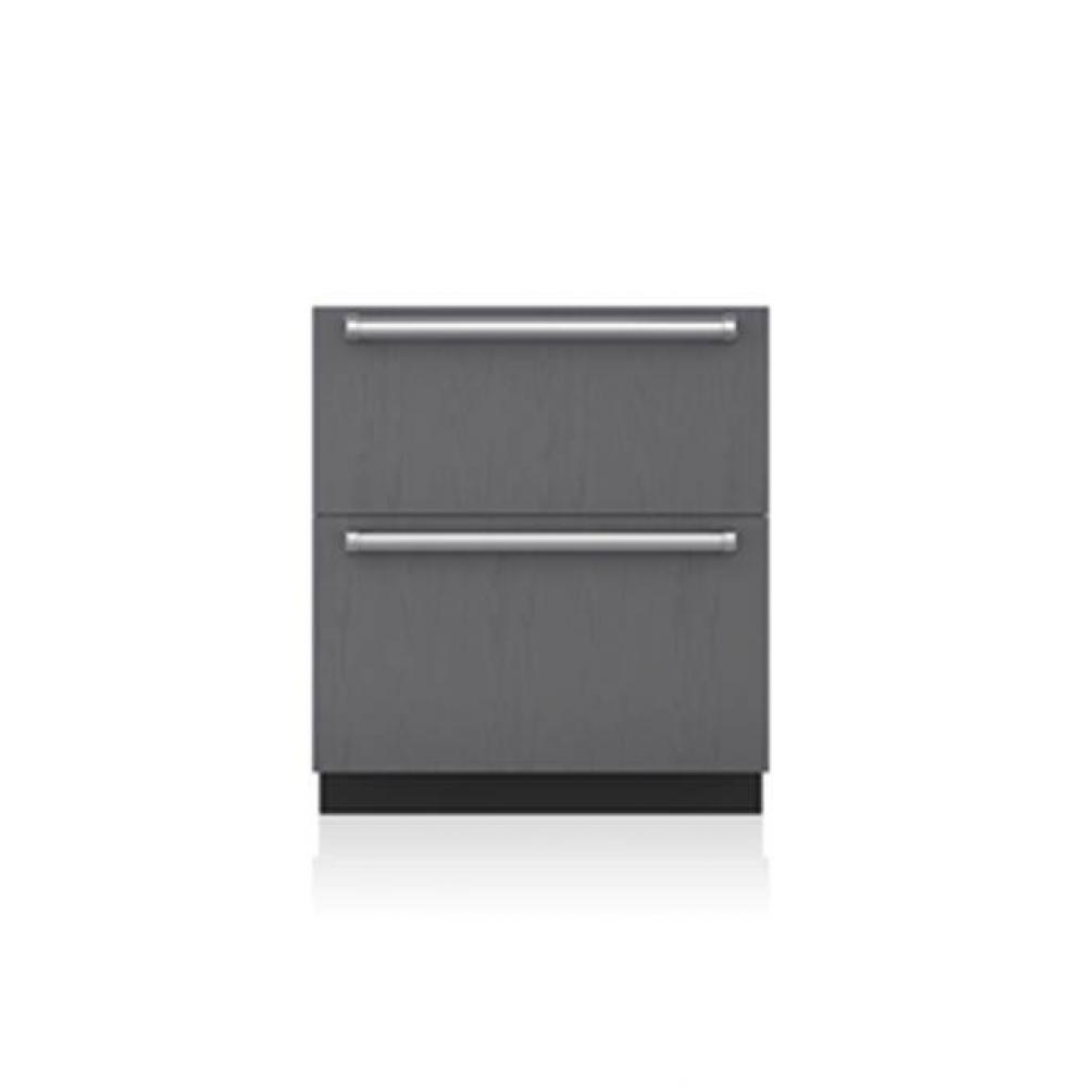 30'' Designer Refrigerator Drawers - Panel Ready