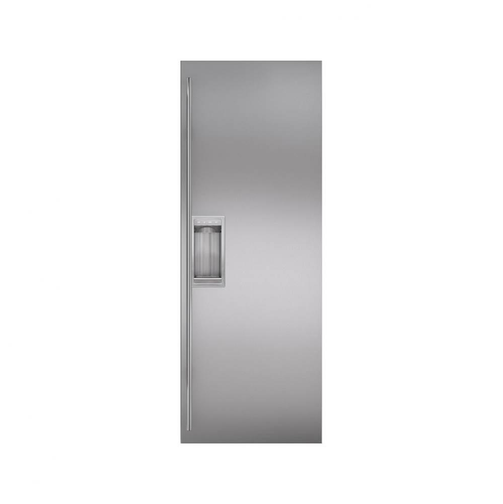 Classic 48'' Stainless Steel Flush Inset Refrigerator Door Panel With Tubular Han