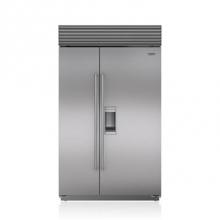 Subzero CL4850SD/S/T - 48' BUILT-IN, SIDE-BY-SIDE, EXTERNAL ICE & WATER DISPENSER, SS, TUBULAR HANDLE