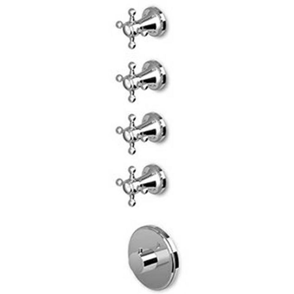 Built-In Thermostatic Shower Mixer With 4 Volume Controls