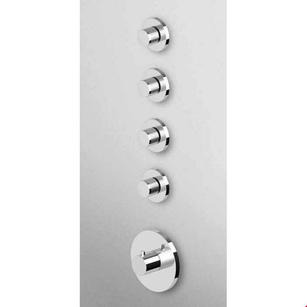 Built-In Thermostatic Shower Mixer With 4 Volume Controls