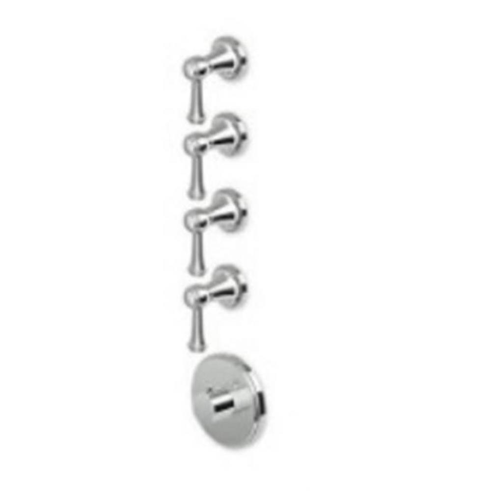 Built-In Thermostatic Shower Mixer With 4 Stop Valves