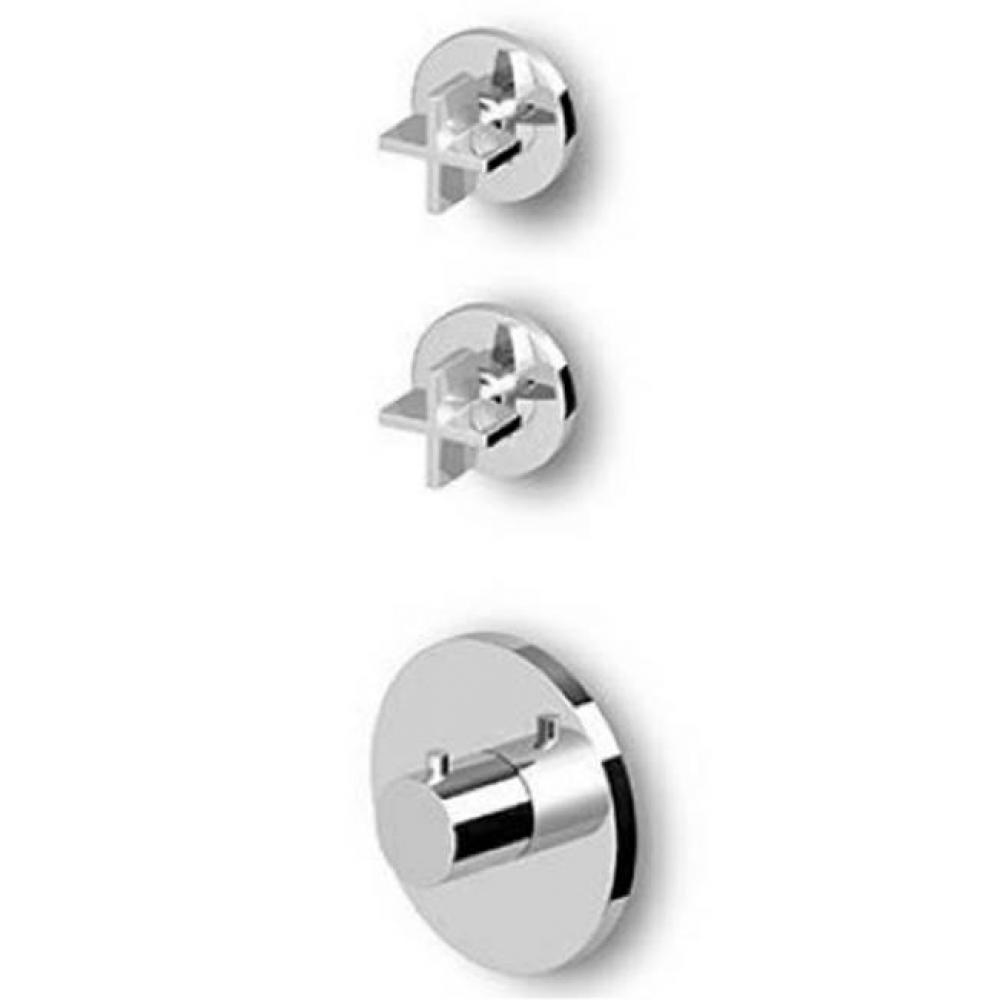 Built-In Thermostatic Shower Mixer With 2 Volume Controls