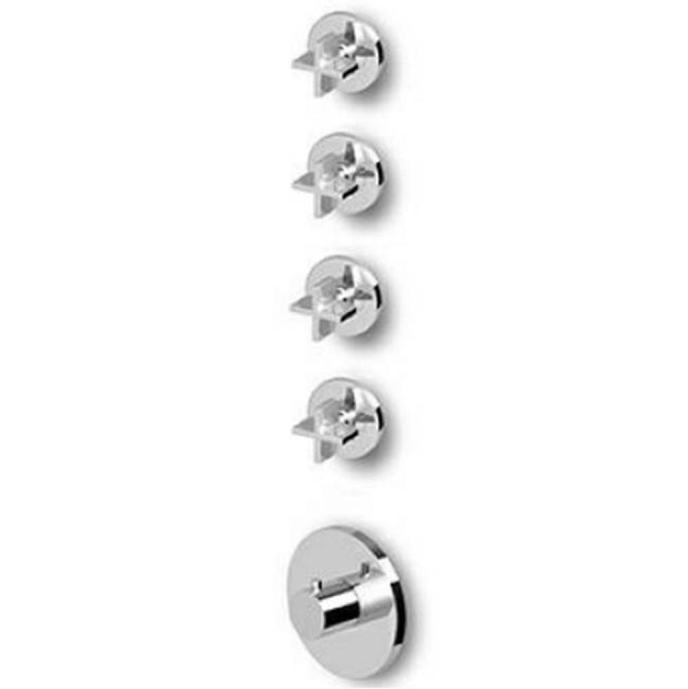 Built-In Thermostatic Shower Mixer With 4 Volume Controls