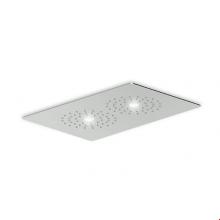 Zucchetti Faucets Z94148.1900 - 14 9/16''X 9 7/16'' Built-In Multifunction Shower Head With 2 Led Lights, Self