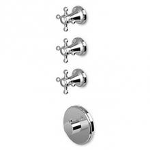Zucchetti Faucets ZAG098.1900 - Built-In Thermostatic Shower Mixer With 3 Volume Controls