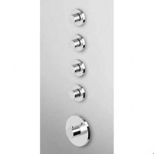 Zucchetti Faucets ZD1097.1900 - Built-In Thermostatic Shower Mixer With 4 Volume Controls