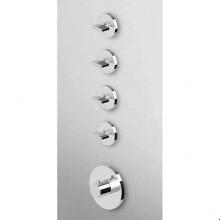 Zucchetti Faucets ZD4097.1900 - Built-In Thermostatic Shower Mixer With 4 Volume Controls