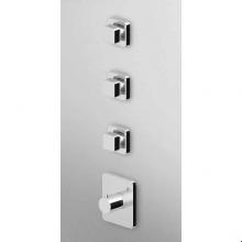 Zucchetti Faucets ZP7098.1900 - Built-In Thermostatic Shower Mixer With 3 Volume Controls
