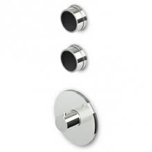 Zucchetti Faucets ZSA091.1900CC - Built-In Thermostatic Shower Mixer With 2 Volume Controls