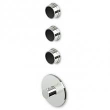 Zucchetti Faucets ZSA098.1900CC - Built-In Thermostatic Shower Mixer With 3 Volume Controls