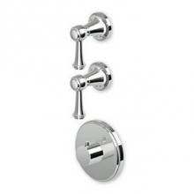Zucchetti Faucets ZAL091.1900 - Built-In Thermostatic Shower Mixer With 2 Volume Controls
