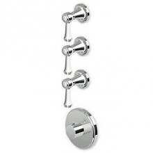 Zucchetti Faucets ZAM098.1900 - Built-In Thermostatic Shower Mixer With 3 Volume Controls
