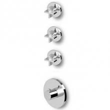 Zucchetti Faucets ZD5098.1900 - Built-In Thermostatic Shower Mixer With 3 Volume Controls