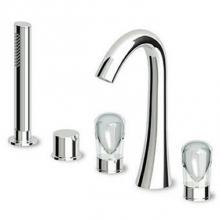 Zucchetti Faucets ZNU497.1950 - 5 Hole Bath-Mixer