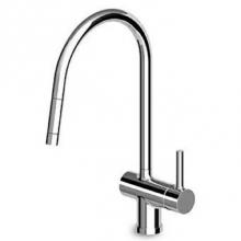 Zucchetti Faucets ZP6285.195E - Pan Single Lever Sink Mixer With Pull-Out Spray