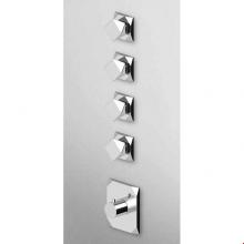 Zucchetti Faucets ZW5097.1900 - Built-In Thermostatic Shower Mixer With 4 Volume Controls