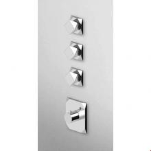 Zucchetti Faucets ZW5098.1900 - Built-In Thermostatic Shower Mixer With 3 Volume Controls