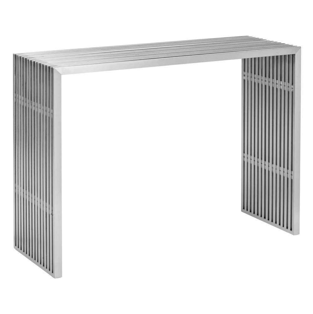 Novel Console Table Brushed Stainless Steel