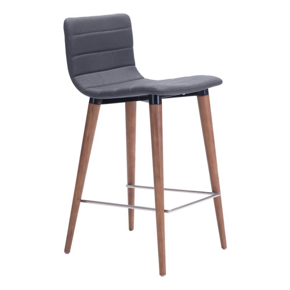 Jericho Counter Chair (Set of 2) Gray