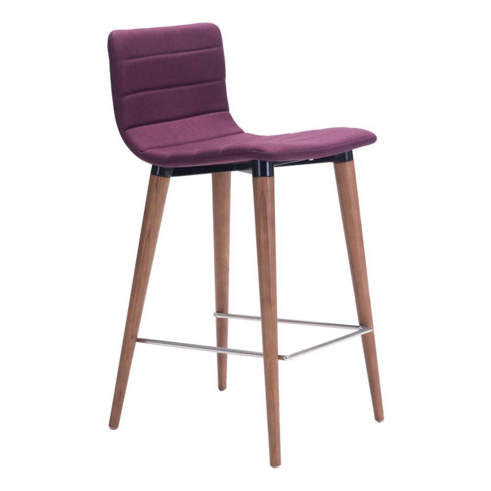 Jericho Counter Chair Purple (Set of 2)