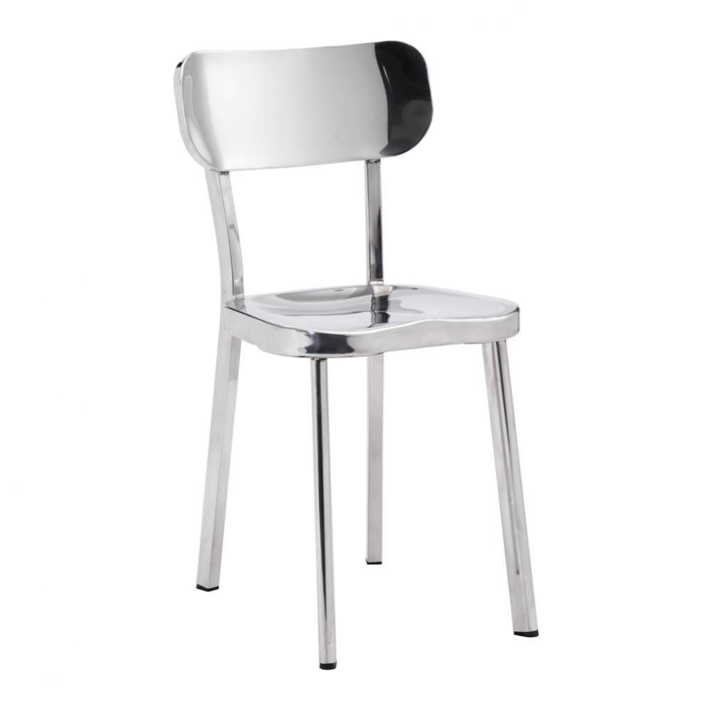 Winter Chair Polished Stainless Steel (Set of 2)