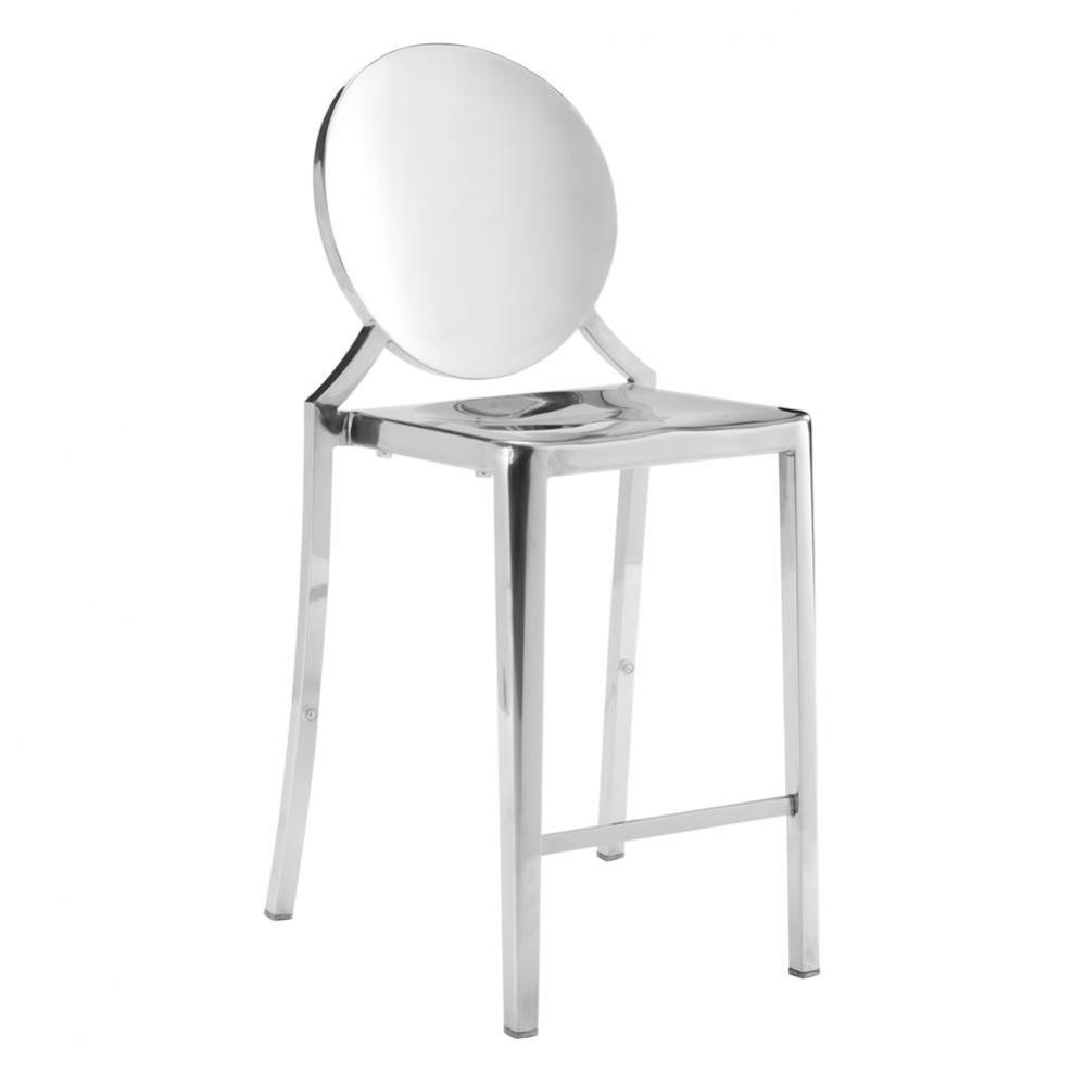 Eclipse Counter Chair Stainless Steel (Set of 2)