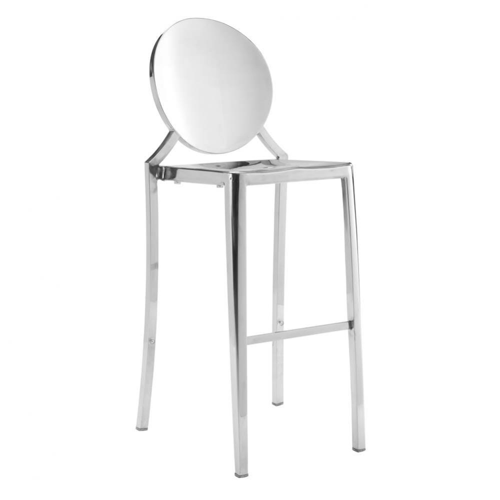 Eclipse Bar Chair Stainless Steel (Set of 2)