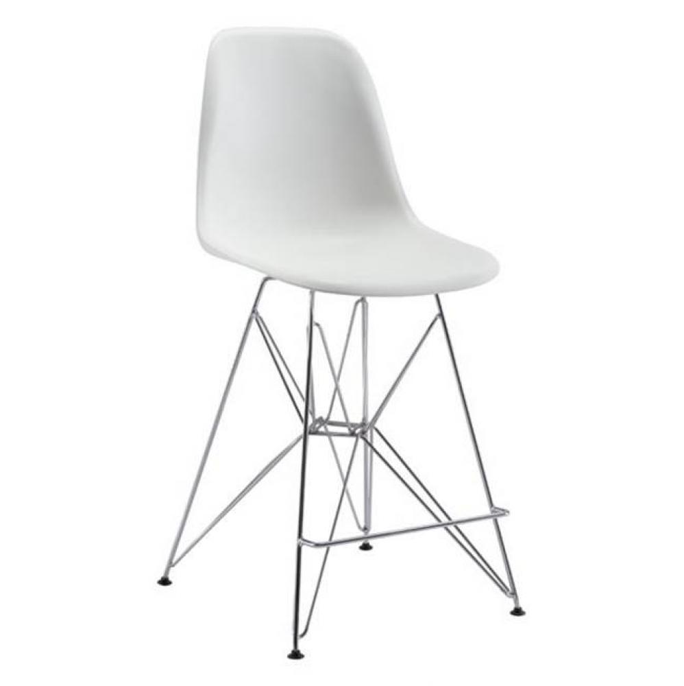 Zip Counter Chair White