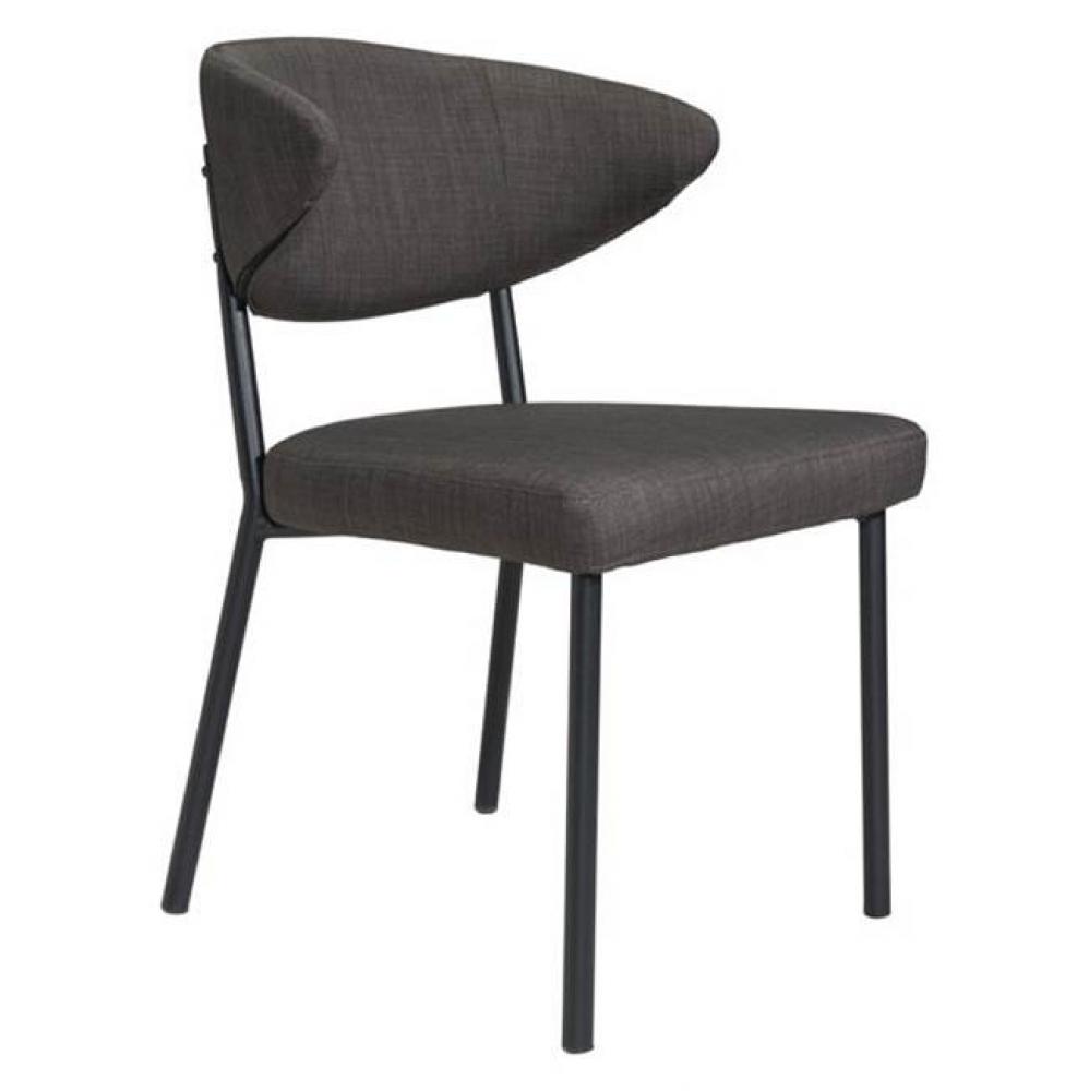 Pontus Dining Chair Charcoal Gray (Set of 2)