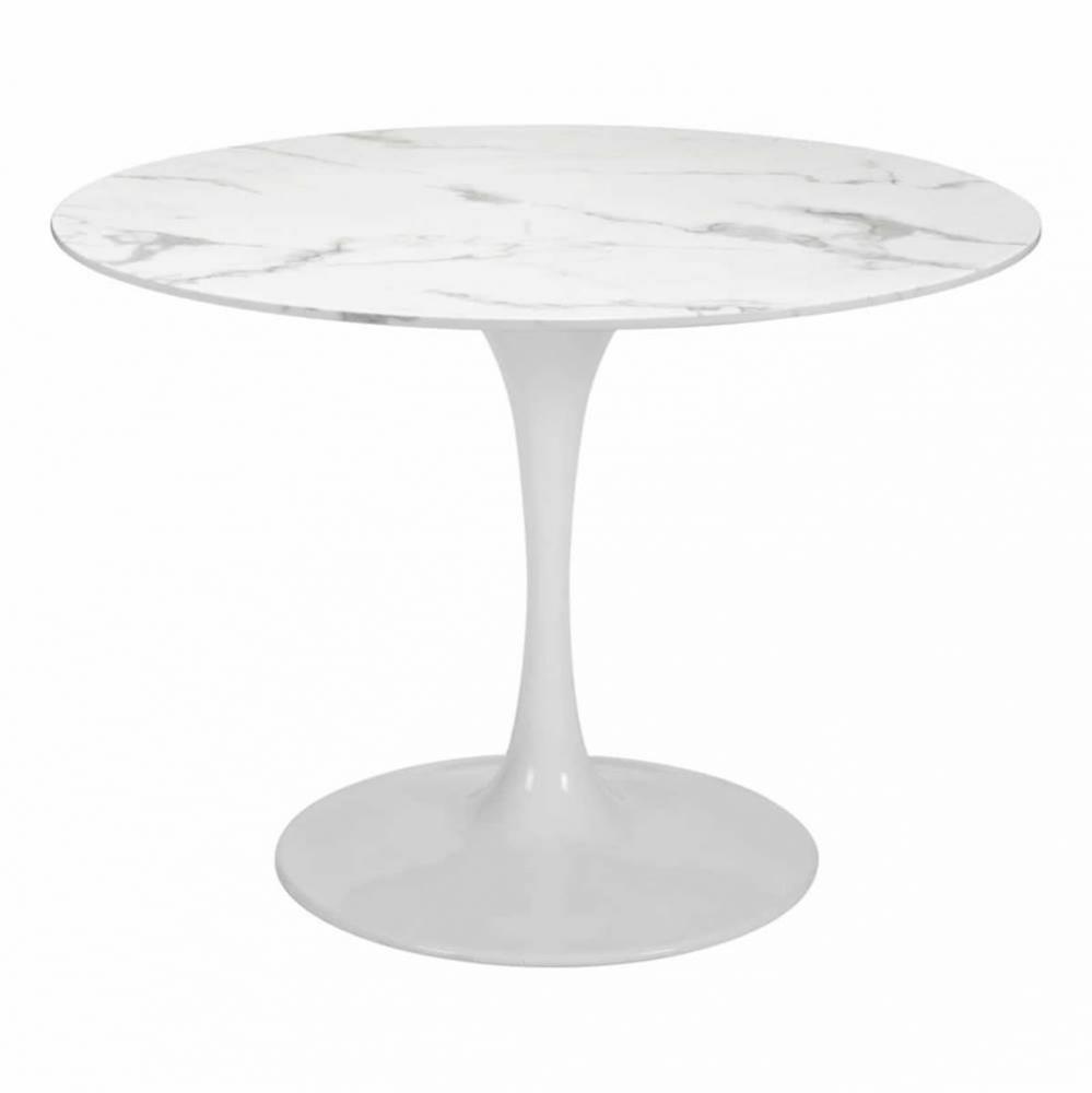 Dylan Dining Table Stone & White