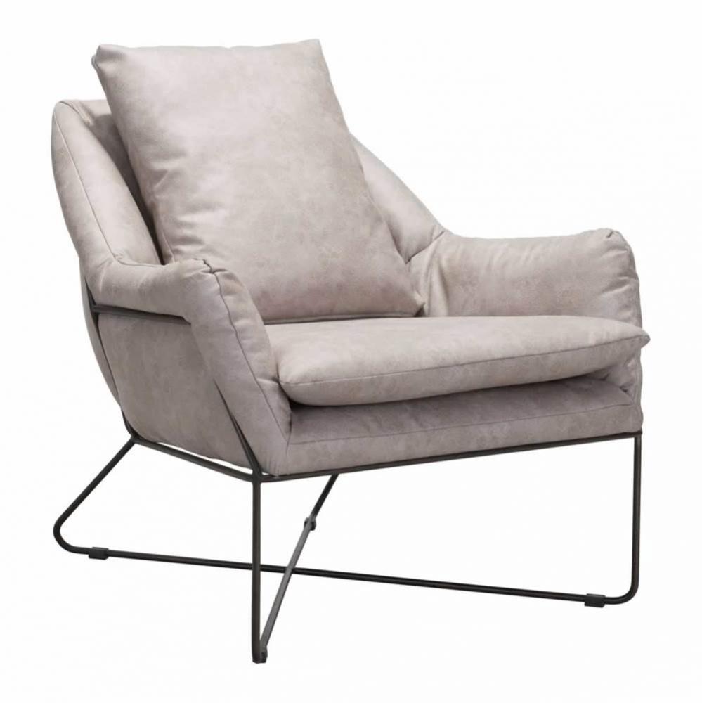 Finn Lounge Chair Distressed Gray