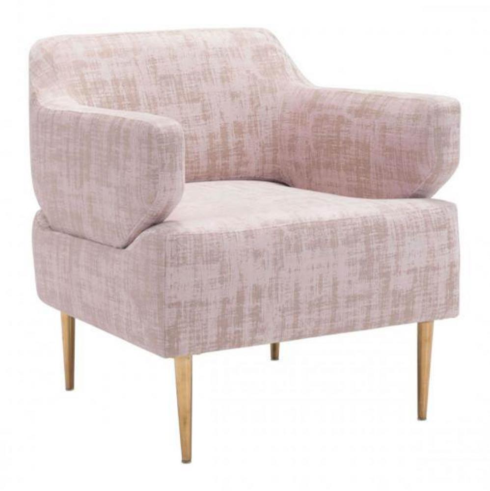 Oasis Arm Chair Pink Velvet