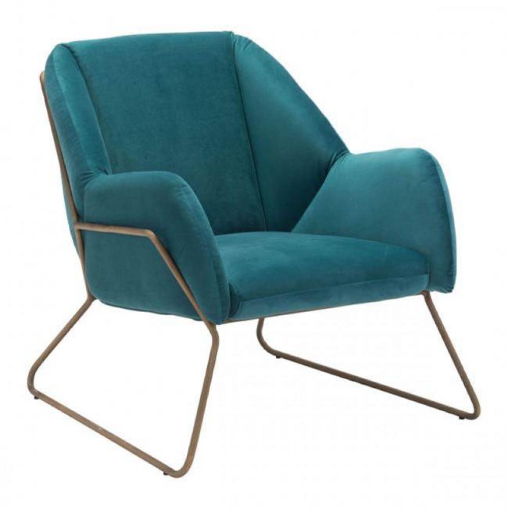 Stanza Arm Chair Green Velvet