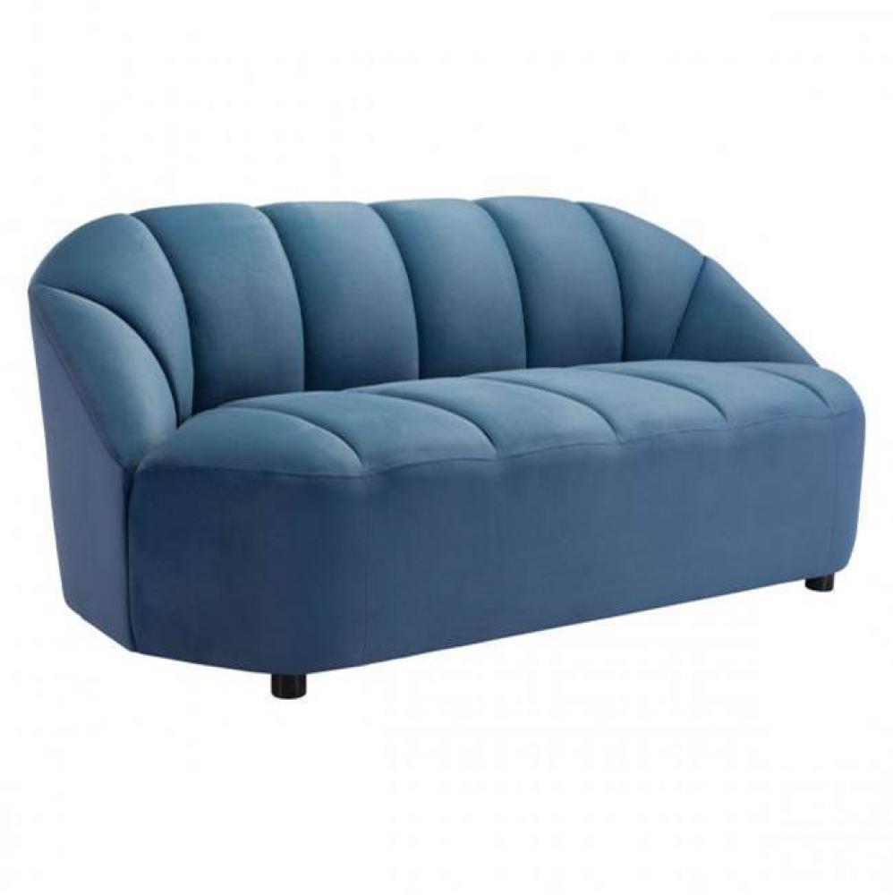 Paramount Sofa Dark Blue Velvet