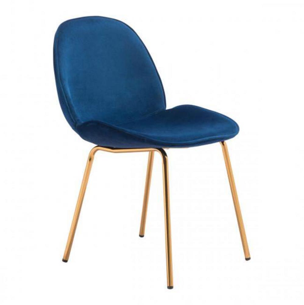 Siena Dining Chair Dark Blue Velvet (Set of 2)