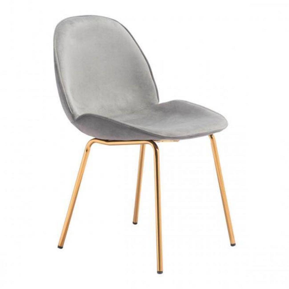 Siena Velvet Dining Chair, Gray (Set of 2) (Set of 2)