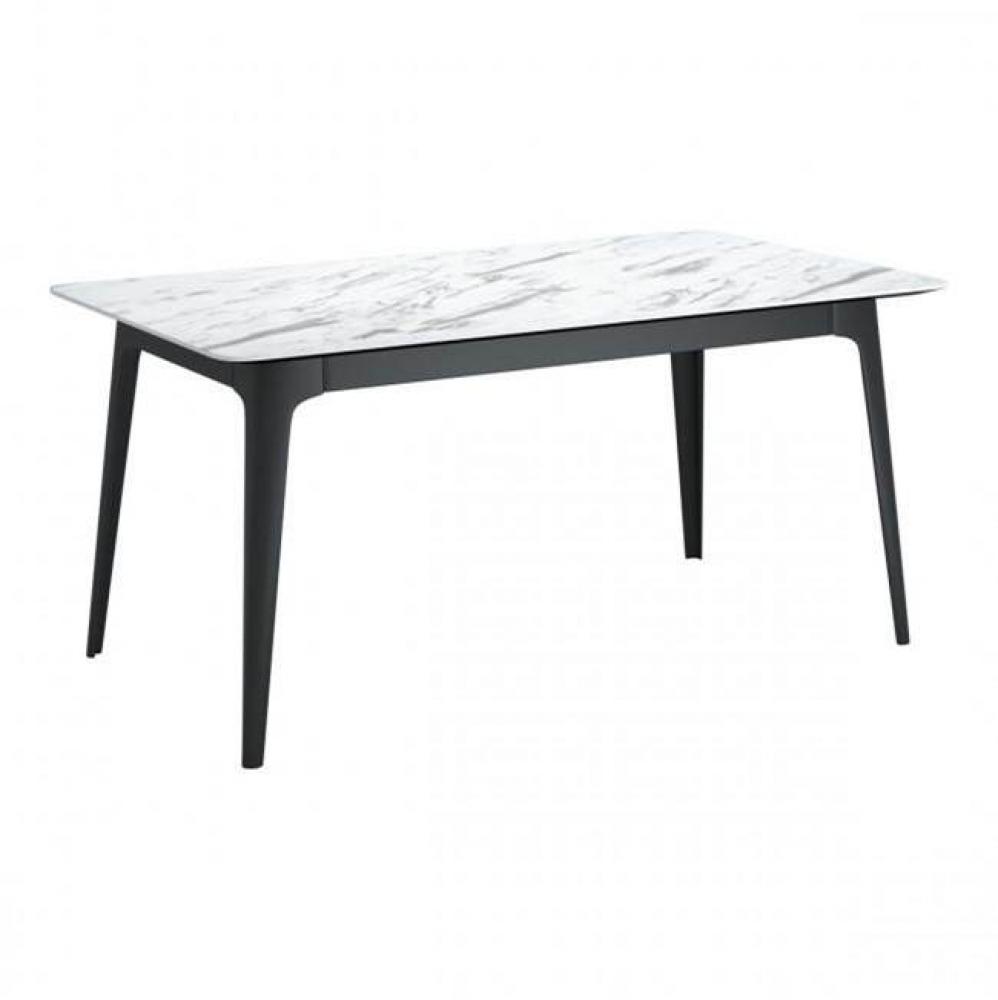 Caden Dining Table Stone & Black