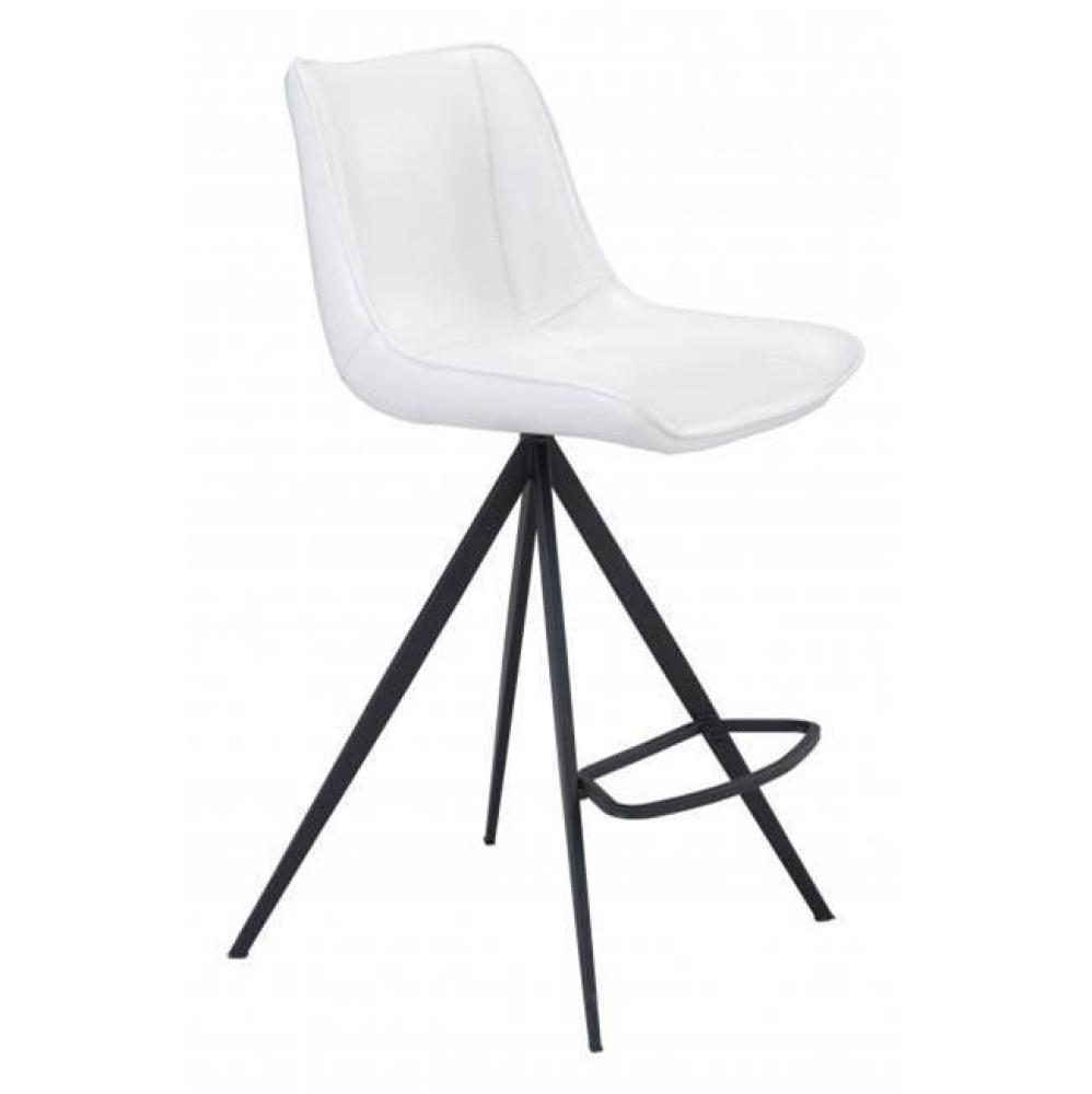 Aki Counter Chair (Set of 2) White and Black