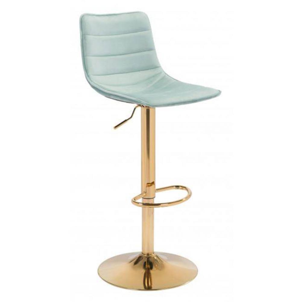 Prima Bar Chair Light Green and Gold