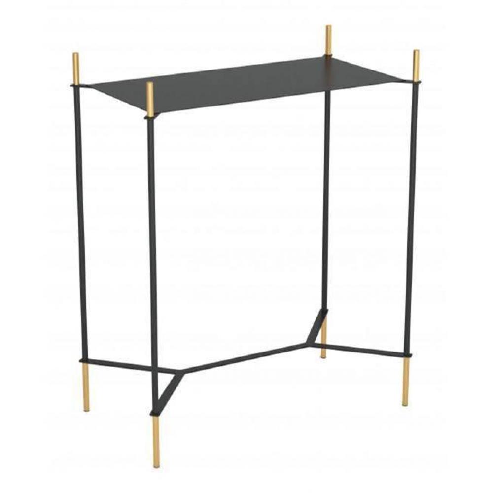 Austin Side Table Black and Gold