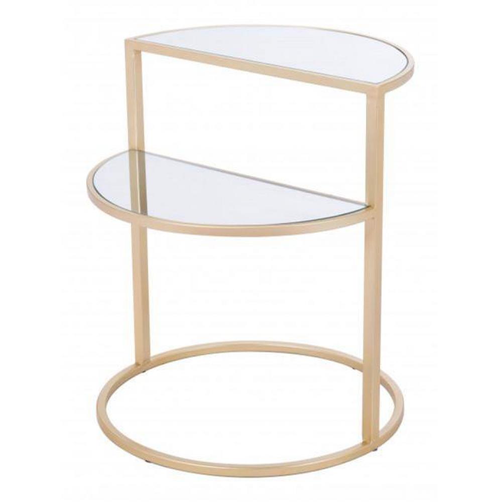 Terrace Side Table Mirror and Gold