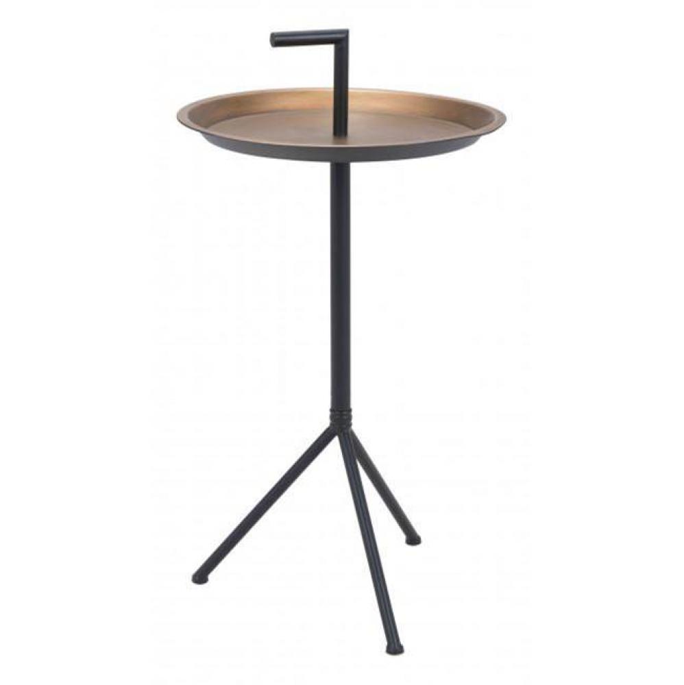 Mercy Accent Table Gold and Black